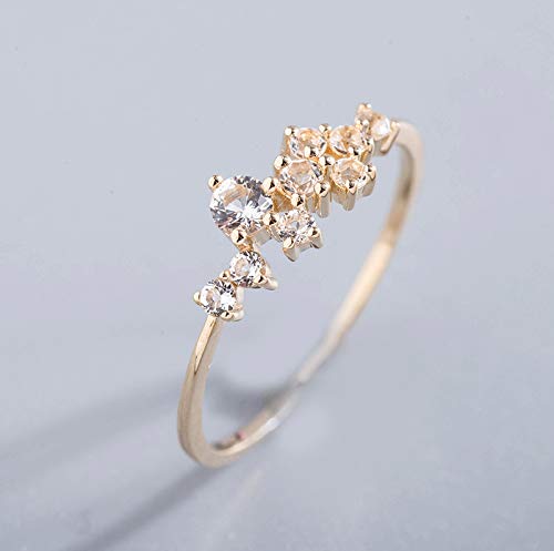 Simple 18k Gold plated Rings Stackable Rings Women Fashion Jewelry Gift for her