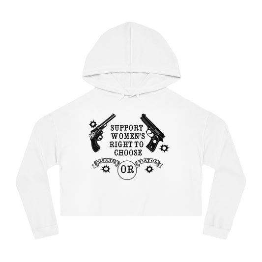 Choices Cropped Hoodie