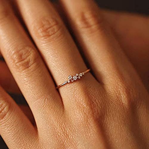 Simple 18k Gold plated Rings Stackable Rings Women Fashion Jewelry Gift for her