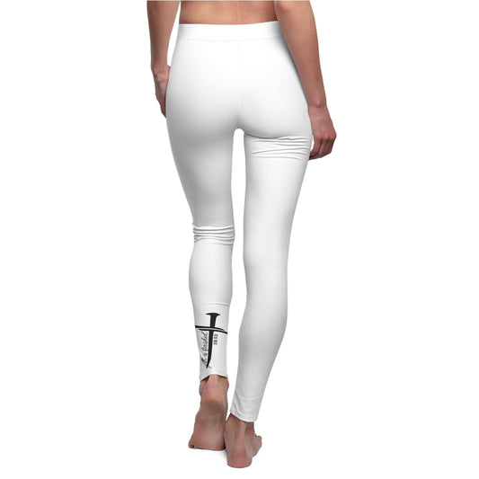 White Cross Leggings